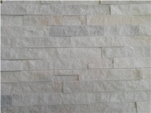 Pure White Quartzite Cultured Stone Veneer Filedstone