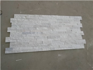 Pure White Quartzite Cultured Stone Veneer Filedstone
