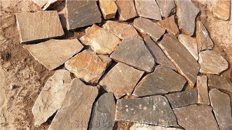 Rusty Slate Fieldstone Walla Cladding Ledge Decor