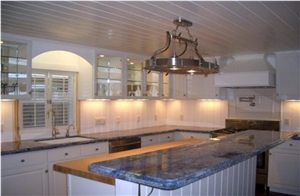 Azul Macaubas Blue Quartzite Kitchen Countertop