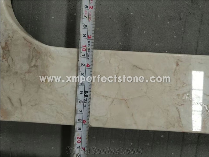 Beige Marble Kitchen Counter Top Project Tops