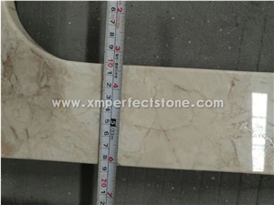 Beige Marble Kitchen Counter Top Project Tops