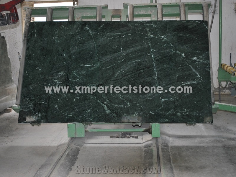 Indian Dark Green Marble for Walling Design