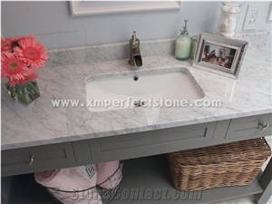 Italy Carrara White Marble for Bathroom Vanity Top