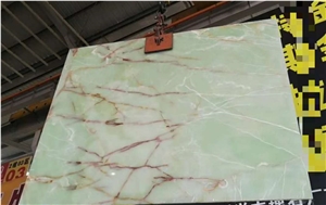 New Green Onyx for Home Decor & Book Match Pattern