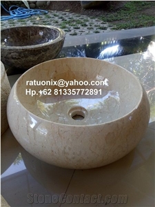 Citatah Beige Marble Wash Basins