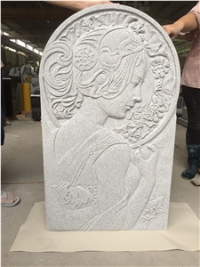 G633 Grey Angel Carved Monument