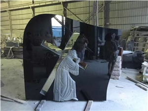 Shanxi Jet Black Carving Monument