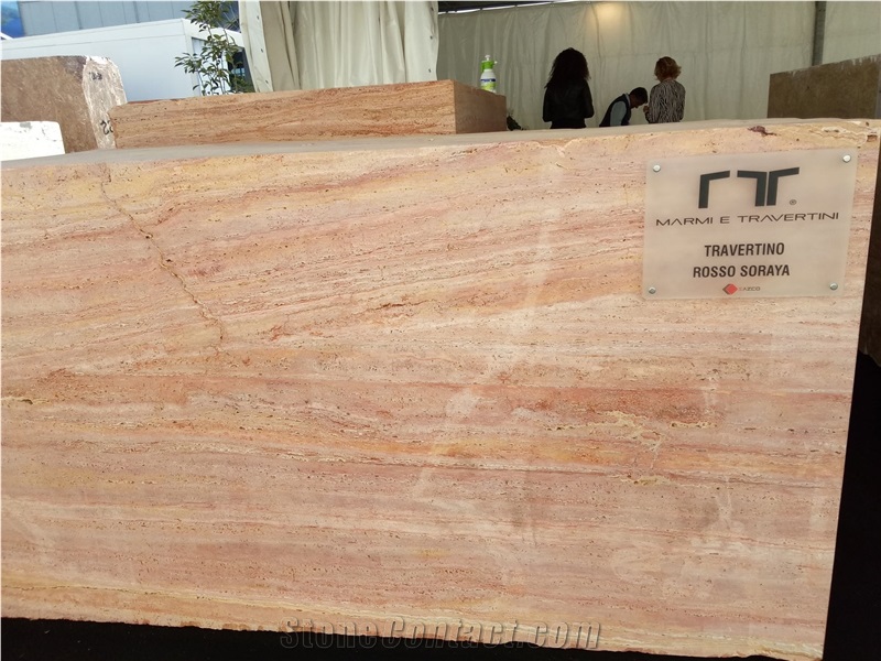 Travertino Rosso Soraya Blocks