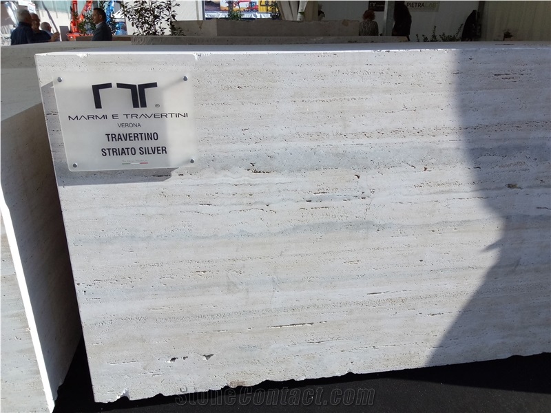 Travertino Striato Silver Blocks