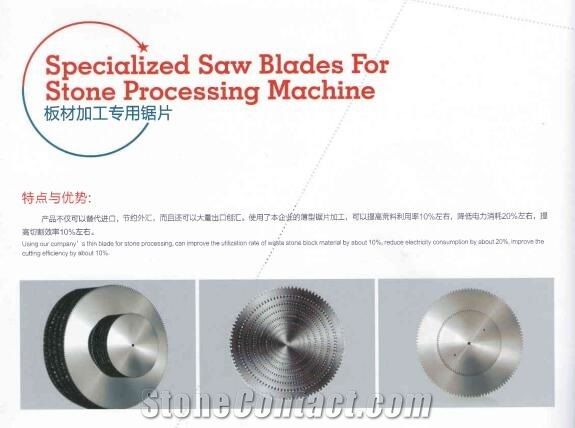 Specialized Saw Blades Stone Processing Machine