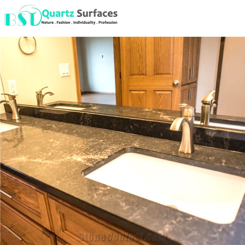Black Carrara Artificial Engineered Stone