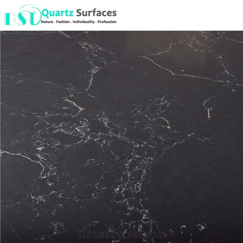 Black Carrara Artificial Engineered Stone