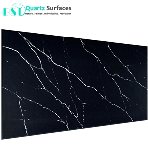 Black Marquina Artificial Quartz Stone Slabs