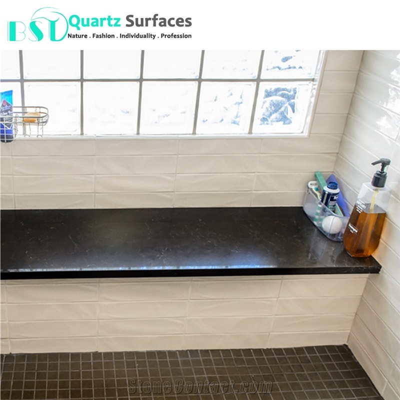 Brown-Based Quartz Stone Dining Table Top