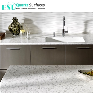 Guangdong Snowfall Quartz Stone Kitchen Bench Top