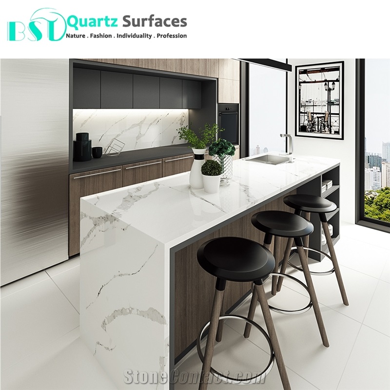 Marble Imitation Quartz Stone Counter Top
