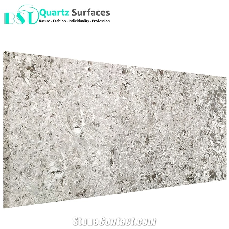 Seashell Quartz Slab for Kitchen Island Tops