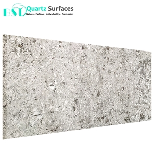 Seashell Quartz Slab for Kitchen Island Tops