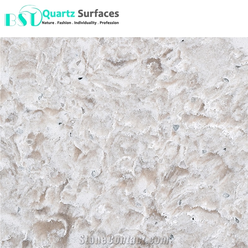 Seashell Quartz Slab for Kitchen Island Tops