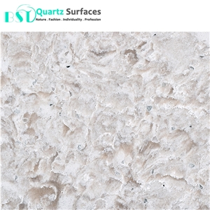 Seashell Quartz Slab for Kitchen Island Tops