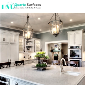 White Carrara Quartz Stone Island Top White Carrara Quartz Stone Island Top
