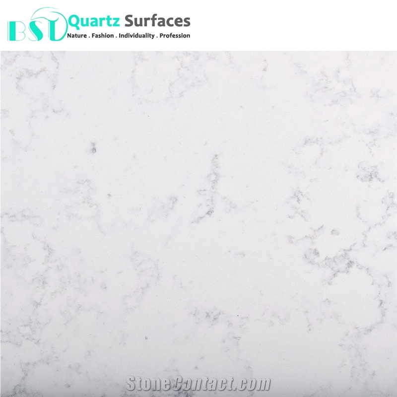 White Carrara Quartz Stone Island Top