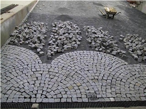 Bergama Grey Granite Landscaping Stones, Roadside Stone, Kerbstone