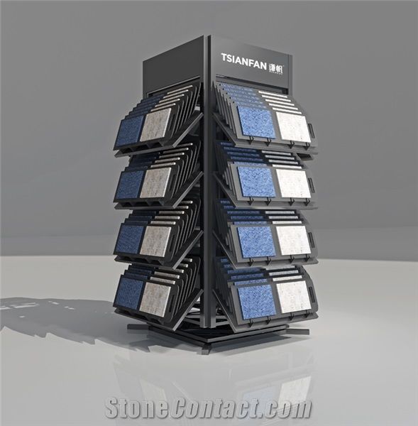 Four Sides Stone Sample Display Stand