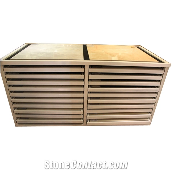 Marble and Granite Stone Drawer Display Cabinet