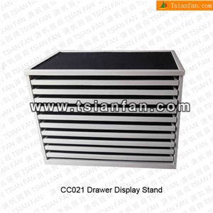 Marble and Granite Stone Drawer Display Cabinet
