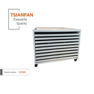 CC010 Granite Stone Tile Display  Drawer Stand With Wheel