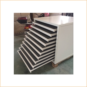 CC010 Granite Stone Tile Display  Drawer Stand With Wheel