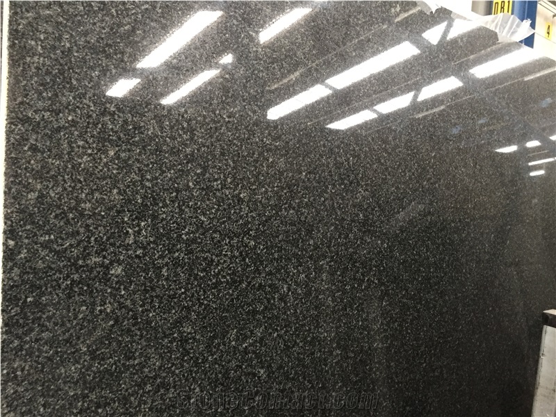 Nari Black Granite Slabs- Coarse Grain
