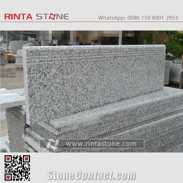 G623 Granite Rose Beta Silver Stone Stairs Step Risers