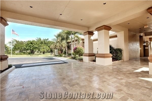 Noce Travertine Exterior Pavement