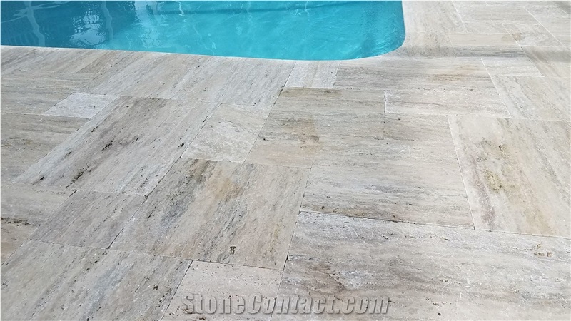 Philadelphia Travertine Opus Pattern Pavers