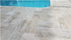 Philadelphia Travertine Opus Pattern Pavers