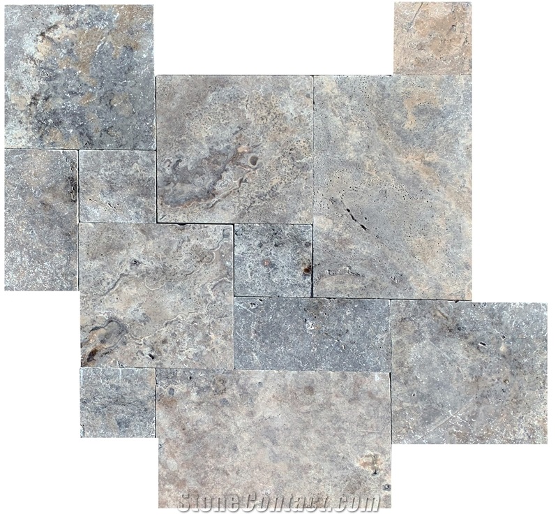 Silver Travertine Pavers