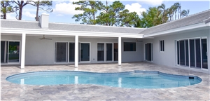 Silver Travertine Pavers