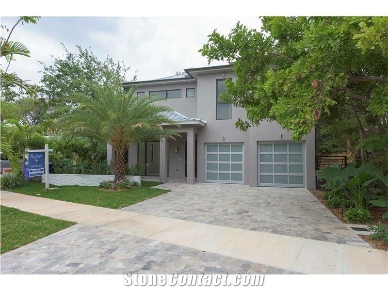 Silver Travertine Pavers