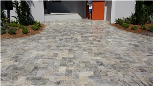Silver Travertine Pavers