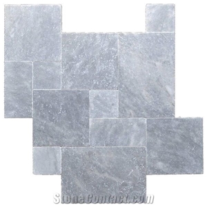 Sky Blue Marble Tumbled Pattern Pavement