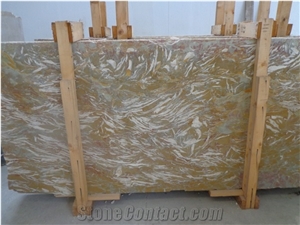 Golden Rriver Marble Slabs, Italy Gold Marble
