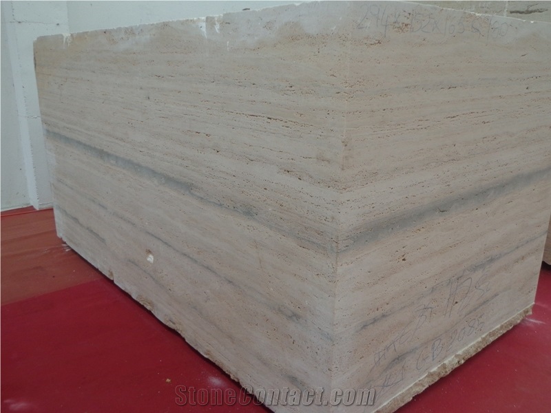 Travertino Silver Light Blocks, Italy Travertine Block