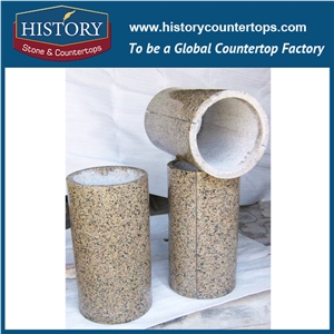 Building Granite Cladding Stone Hollow Column