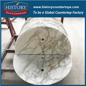 Calcutta White Marble Calacatta Vanity Countertop