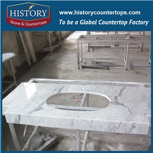 Custom Luxury Marble Vanity Top Prefab Countertop