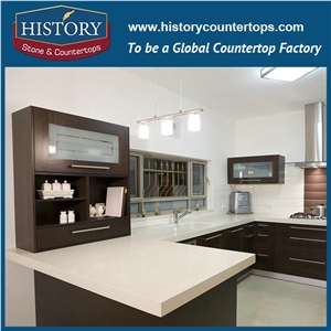 Kitchen Bath Top Quartz Glass Surface Countertops