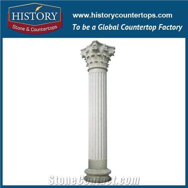 Red Granite Stone Doric Column Pillars
